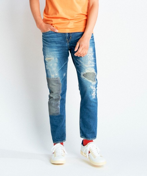 HYSTERIC GLAMOUR（ヒステリックグラマー）の「ダメージ加工デニムパンツ（デニムパンツ・メンズ・ブルー・31inch）」の2枚目の写真