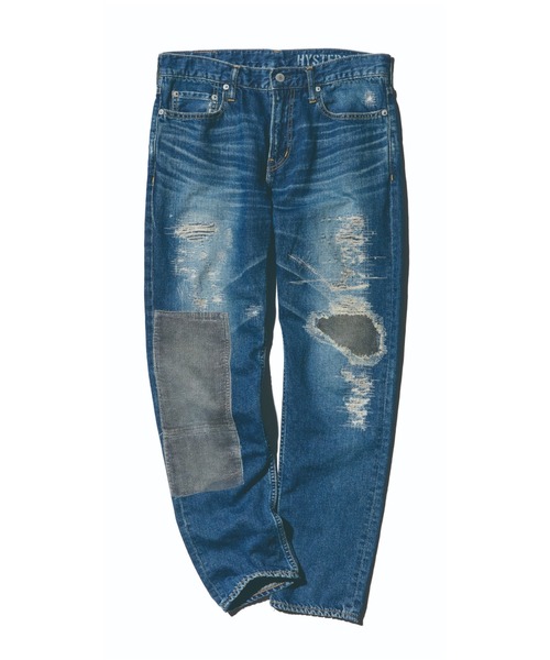 HYSTERIC GLAMOUR（ヒステリックグラマー）の「ダメージ加工デニムパンツ（デニムパンツ・メンズ・ブルー・31inch）」の6枚目の写真