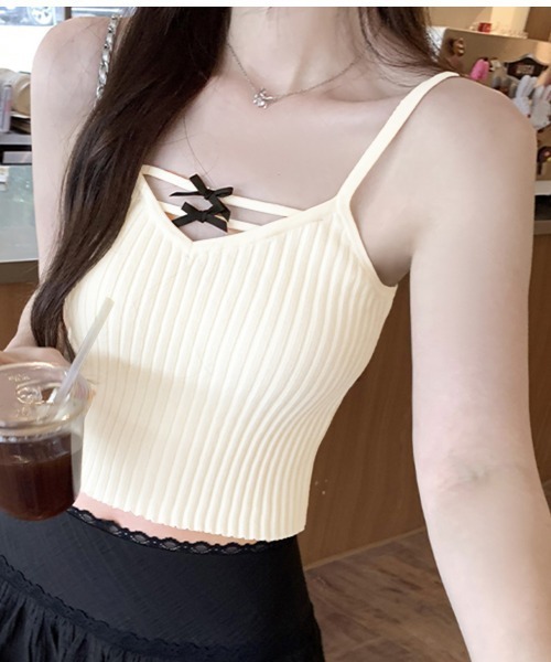 タグ付き！オブリ♡リボンキャミトップス タグ付き！オブリ♡リボンキャミトップス タグ付き！オブリ♡リボン