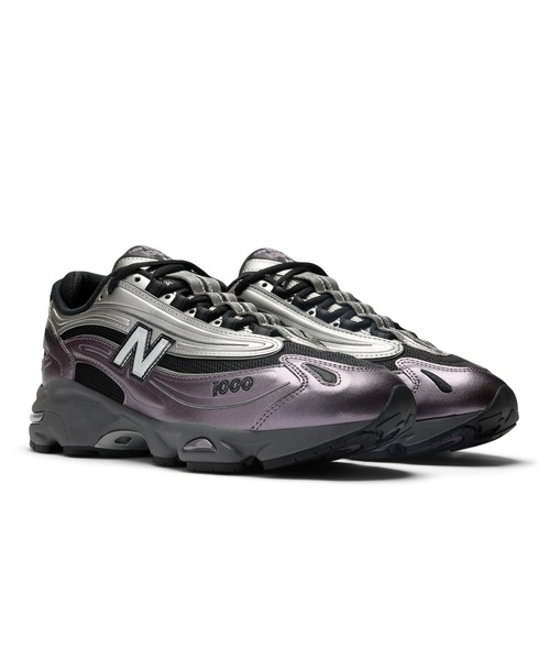 new balance 1000 シルバー/ブラック スニーカー New Balance 1000 シルバー/ブラック スニーカー