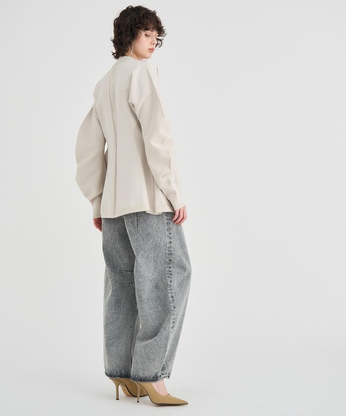 RITAN/リタン】Arch Sleeve Knit Cardican/アーチスリーブニット