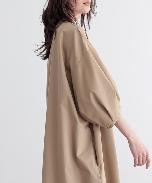 n'OrLABEL(ノアールレーベル)の「『キーネックタックドルマンシャツワンピース』(シャツワンピース・レディース・オフホワイト/ライトブルー/ベージュ/ブラック・FREE)」の21枚目の写真