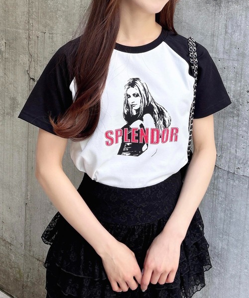 INGNI（イング）の「ガールロゴTシャツ（Tシャツ/カットソー・レディース・ブラック/オフホワイト/ホワイト×ブラック・M）」の15枚目の写真