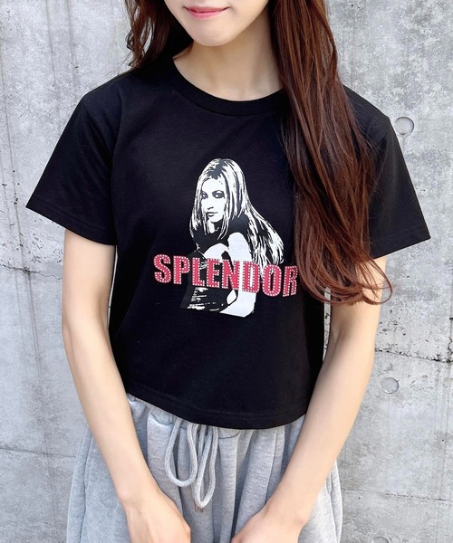 INGNI（イング）の「ガールロゴTシャツ（Tシャツ/カットソー・レディース・ブラック/オフホワイト/ホワイト×ブラック・M）」の8枚目の写真