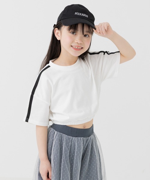 セール】肩ラインショート丈 Tシャツ（Tシャツ/カットソー