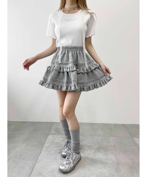 WEGO(ウィゴー)の「【PHIILY】スタッズリブメロウトップス(Tシャツ/カットソー・レディース・ホワイト系その他/ホワイト/ブラック/サックスブルー・FREE)」の20枚目の写真