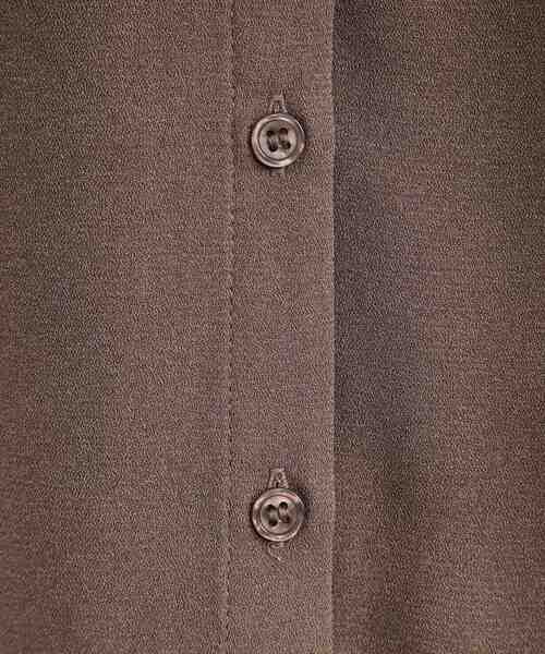 SHOO・LA・RUE（シューラルー）の「【洗える/プチプラ】大人の抜け感をプラスする バンドカラーシャツ（シャツ/ブラウス・レディース・ブラウン系/ブラック/ライトグレー/ブルーグリーン・04/01/02/03）」の8枚目の写真