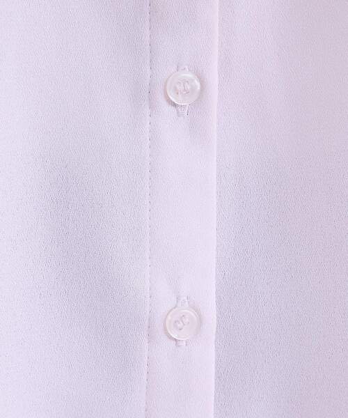 SHOO・LA・RUE（シューラルー）の「【洗える/プチプラ】大人の抜け感をプラスする バンドカラーシャツ（シャツ/ブラウス・レディース・ブラウン系/ブラック/ライトグレー/ブルーグリーン・04/01/02/03）」の16枚目の写真