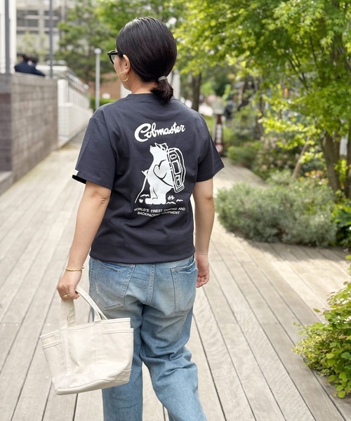 COBMASTER（コブマスター）の「【COBMASTER/コブマスター】COB BACK LOGO TEE 7251/半袖Tシャツ（Tシャツ/カットソー・レディース・ブラック/ベージュ/インディゴブルー/ダークカーキ/ホワイト・SMALL/MEDIUM/LARGE/X-LARGE/X-SMALL）」の2枚目の写真