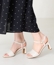 ORiental TRaffic | 2025春夏新作 キルティング×スタッズヒールサンダル/51229(サンダル)