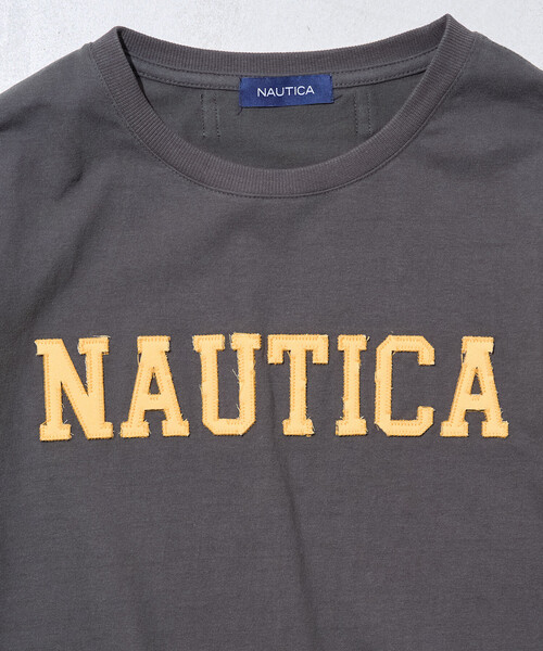 FREAK'S STORE(フリークスストア)の「NAUTICA/ノーティカ アップリケロゴTシャツ(Tシャツ/カットソー・レディース・カモフラージュ/ライトグレー/チャコールグレー/ピンク・フリ-)」の5枚目の写真