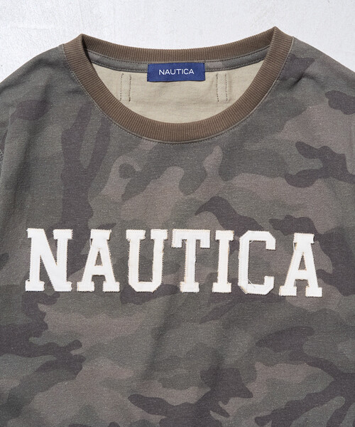 FREAK'S STORE(フリークスストア)の「NAUTICA/ノーティカ アップリケロゴTシャツ(Tシャツ/カットソー・レディース・カモフラージュ/ライトグレー/チャコールグレー/ピンク・フリ-)」の7枚目の写真