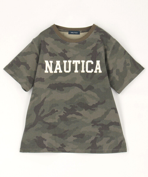FREAK'S STORE(フリークスストア)の「NAUTICA/ノーティカ アップリケロゴTシャツ(Tシャツ/カットソー・レディース・カモフラージュ/ライトグレー/チャコールグレー/ピンク・フリ-)」の11枚目の写真