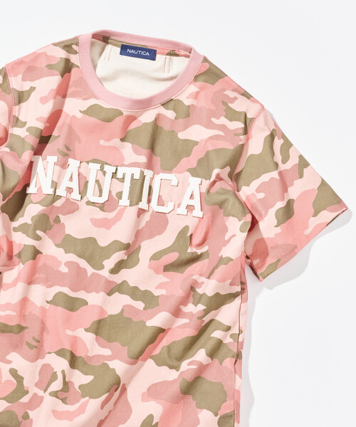 FREAK'S STORE(フリークスストア)の「NAUTICA/ノーティカ アップリケロゴTシャツ(Tシャツ/カットソー・レディース・カモフラージュ/ライトグレー/チャコールグレー/ピンク・フリ-)」の13枚目の写真