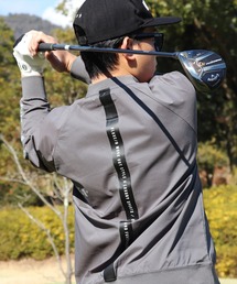 (RM)【LUXE/R GOLF】ストレッチ クロス メッシュ 切り替え プルオーバー シャツ