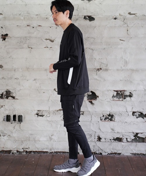 LUXE/R GOLF(ラグジュ ゴルフ)の「(RM)【LUXE/R GOLF】ストレッチ クロス メッシュ 切り替え プルオーバー シャツ(スウェット・メンズ・チャコールグレー/ブラック/ベージュ・L/XL/M)」の9枚目の写真