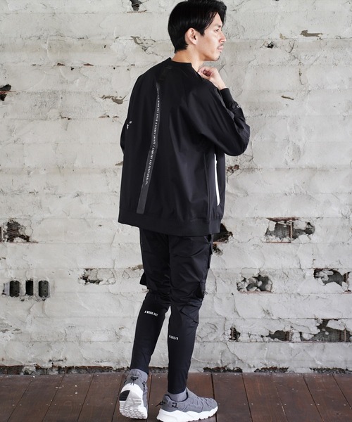 LUXE/R GOLF(ラグジュ ゴルフ)の「(RM)【LUXE/R GOLF】ストレッチ クロス メッシュ 切り替え プルオーバー シャツ(スウェット・メンズ・チャコールグレー/ブラック/ベージュ・L/XL/M)」の10枚目の写真