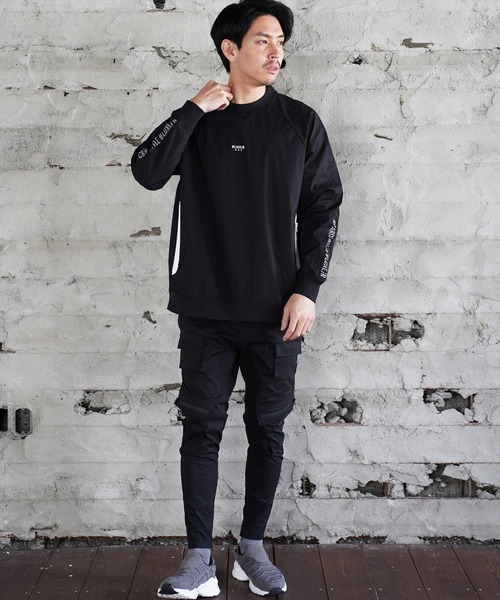 LUXE/R GOLF(ラグジュ ゴルフ)の「(RM)【LUXE/R GOLF】ストレッチ クロス メッシュ 切り替え プルオーバー シャツ(スウェット・メンズ・チャコールグレー/ブラック/ベージュ・L/XL/M)」の12枚目の写真