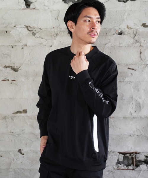 LUXE/R GOLF(ラグジュ ゴルフ)の「(RM)【LUXE/R GOLF】ストレッチ クロス メッシュ 切り替え プルオーバー シャツ(スウェット・メンズ・チャコールグレー/ブラック/ベージュ・L/XL/M)」の14枚目の写真