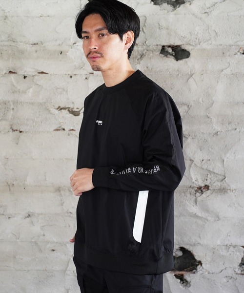 LUXE/R GOLF(ラグジュ ゴルフ)の「(RM)【LUXE/R GOLF】ストレッチ クロス メッシュ 切り替え プルオーバー シャツ(スウェット・メンズ・チャコールグレー/ブラック/ベージュ・L/XL/M)」の15枚目の写真