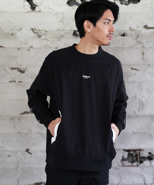 LUXE/R GOLF(ラグジュ ゴルフ)の「(RM)【LUXE/R GOLF】ストレッチ クロス メッシュ 切り替え プルオーバー シャツ(スウェット・メンズ・チャコールグレー/ブラック/ベージュ・L/XL/M)」の13枚目の写真