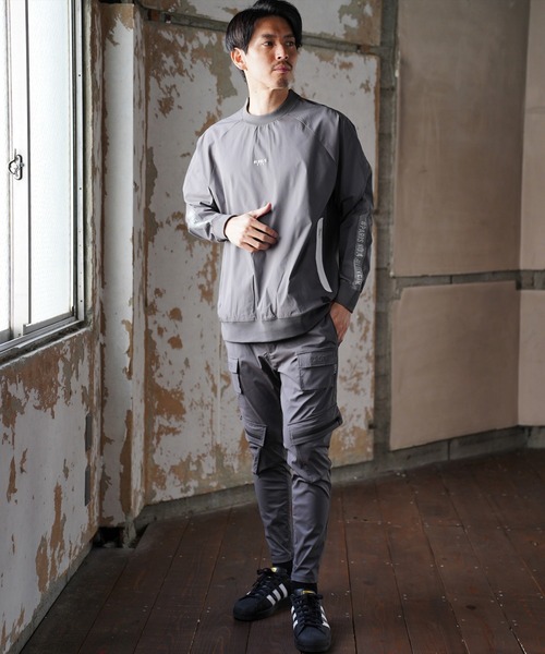 LUXE/R GOLF(ラグジュ ゴルフ)の「(RM)【LUXE/R GOLF】ストレッチ クロス メッシュ 切り替え プルオーバー シャツ(スウェット・メンズ・チャコールグレー/ブラック/ベージュ・L/XL/M)」の17枚目の写真