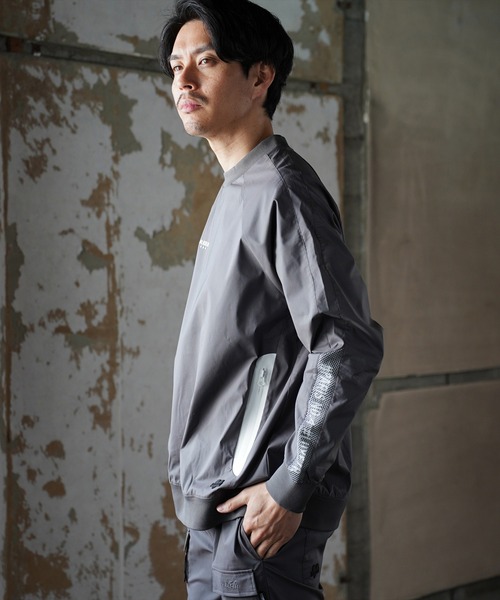 LUXE/R GOLF(ラグジュ ゴルフ)の「(RM)【LUXE/R GOLF】ストレッチ クロス メッシュ 切り替え プルオーバー シャツ(スウェット・メンズ・チャコールグレー/ブラック/ベージュ・L/XL/M)」の22枚目の写真