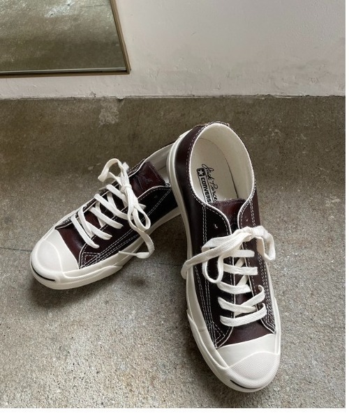 オリーブ38サイズ CONVERSE】JACK PURCELL OLIVE GREEN LEATHER(スニーカー