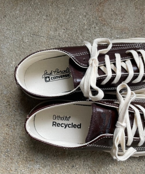 CONVERSE】JACK PURCELL OLIVE GREEN LEATHER（スニーカー