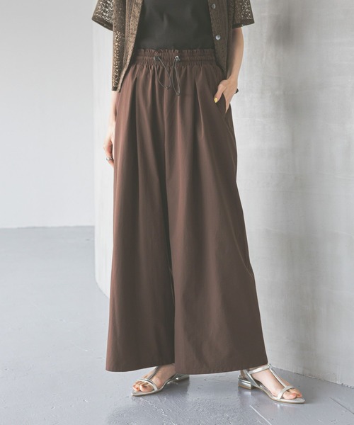 GLOBAL WORK(グローバルワーク)の「遮熱撥水/イージーパンツ/494088(その他パンツ・レディース・ブラック/ベージュ/ブラウン・MEDIUM/LARGE)」の2枚目の写真