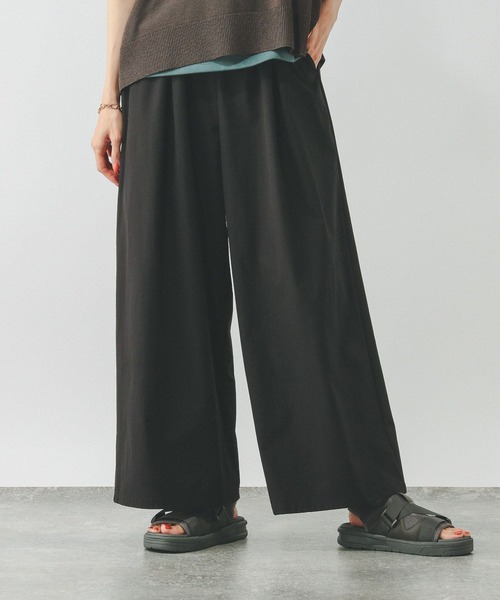 GLOBAL WORK(グローバルワーク)の「遮熱撥水/イージーパンツ/494088(その他パンツ・レディース・ブラック/ベージュ/ブラウン・MEDIUM/LARGE)」の1枚目の写真