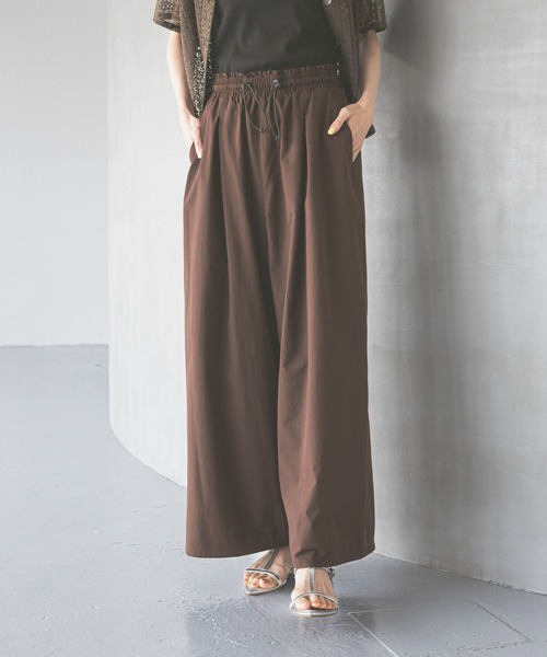 GLOBAL WORK(グローバルワーク)の「遮熱撥水/イージーパンツ/494088(その他パンツ・レディース・ブラック/ベージュ/ブラウン・MEDIUM/LARGE)」の9枚目の写真