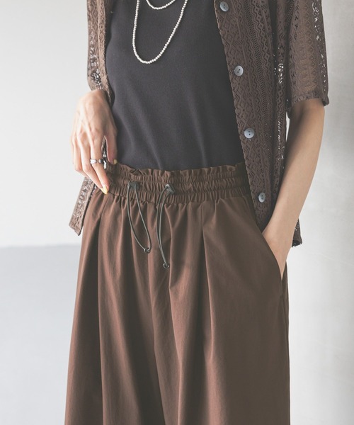 GLOBAL WORK(グローバルワーク)の「遮熱撥水/イージーパンツ/494088(その他パンツ・レディース・ブラック/ベージュ/ブラウン・MEDIUM/LARGE)」の10枚目の写真