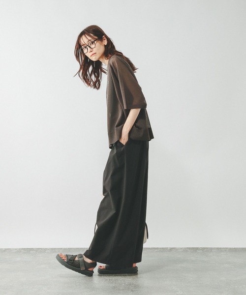 GLOBAL WORK(グローバルワーク)の「遮熱撥水/イージーパンツ/494088(その他パンツ・レディース・ブラック/ベージュ/ブラウン・MEDIUM/LARGE)」の13枚目の写真