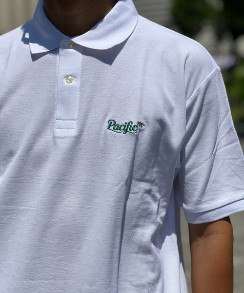 【完売品】Pacific GOLF CLUB ストライプポロシャツ 完売品】Pacific GOLF CLUB ストライプポロシャツ