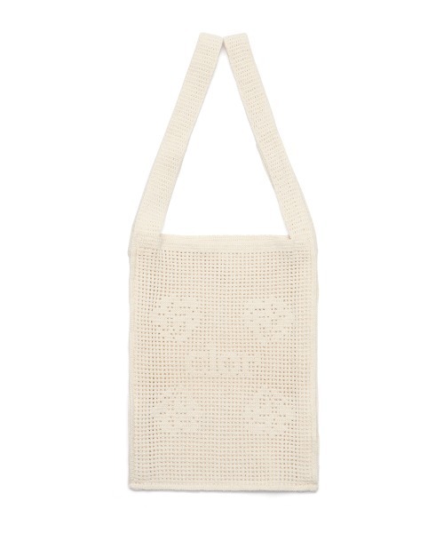 clor(クロル)の「CROCHET MARKET BAG(ショルダーバッグ・レディース・ホワイト/クリーム/ブルー・ONE SIZE)」の3枚目の写真