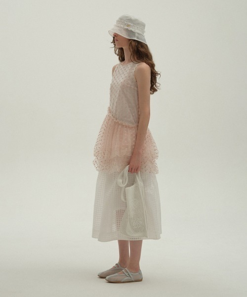 clor(クロル)の「CROCHET MARKET BAG(ショルダーバッグ・レディース・ホワイト/クリーム/ブルー・ONE SIZE)」の6枚目の写真