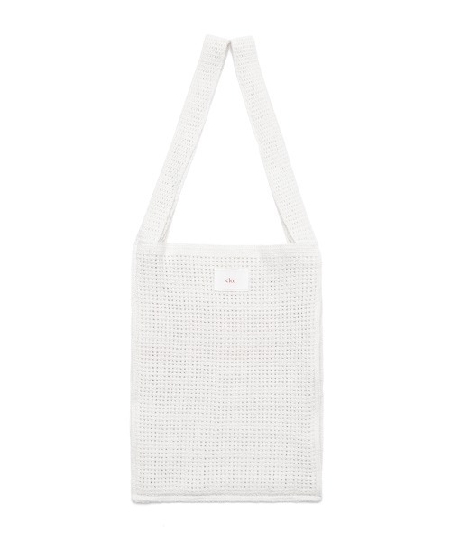 clor(クロル)の「CROCHET MARKET BAG(ショルダーバッグ・レディース・ホワイト/クリーム/ブルー・ONE SIZE)」の7枚目の写真