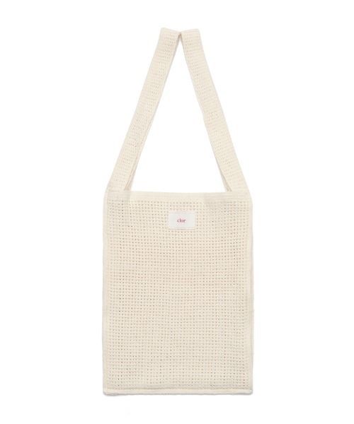 clor(クロル)の「CROCHET MARKET BAG(ショルダーバッグ・レディース・ホワイト/クリーム/ブルー・ONE SIZE)」の9枚目の写真
