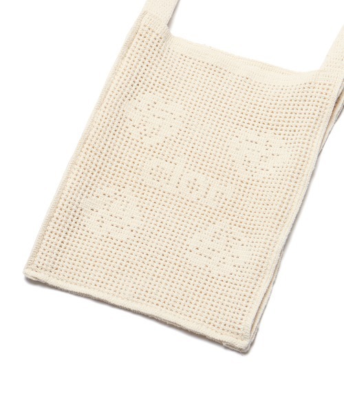 clor(クロル)の「CROCHET MARKET BAG(ショルダーバッグ・レディース・ホワイト/クリーム/ブルー・ONE SIZE)」の10枚目の写真