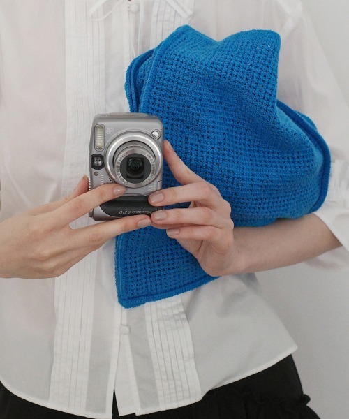clor(クロル)の「CROCHET MARKET BAG(ショルダーバッグ・レディース・ホワイト/クリーム/ブルー・ONE SIZE)」の11枚目の写真