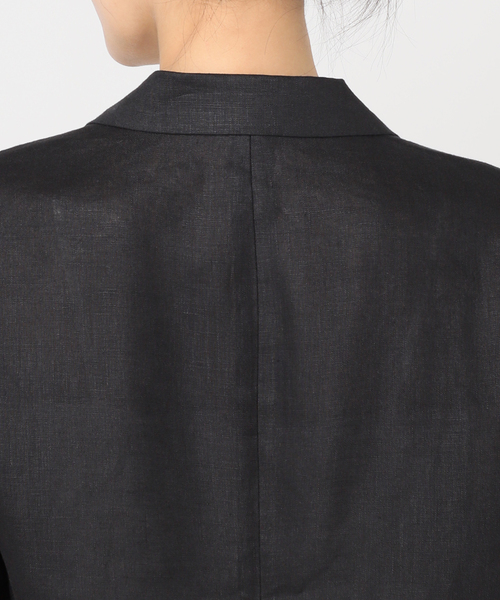 JOURNAL STANDARD（ジャーナルスタンダード）の「《追加2》リネン SB-2B ジャケット（テーラードジャケット・レディース・ブラック/ブラウン・FREE）」の14枚目の写真