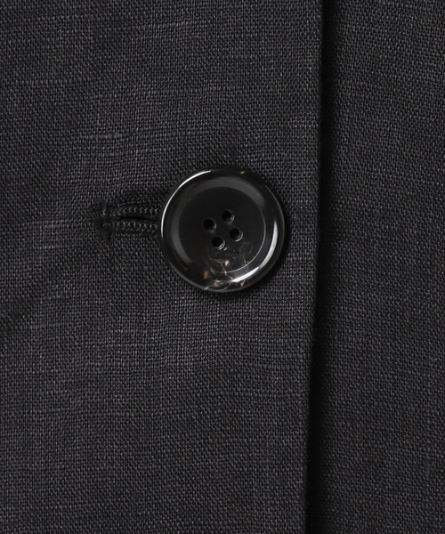 JOURNAL STANDARD（ジャーナルスタンダード）の「《追加2》リネン SB-2B ジャケット（テーラードジャケット・レディース・ブラック/ブラウン・FREE）」の8枚目の写真