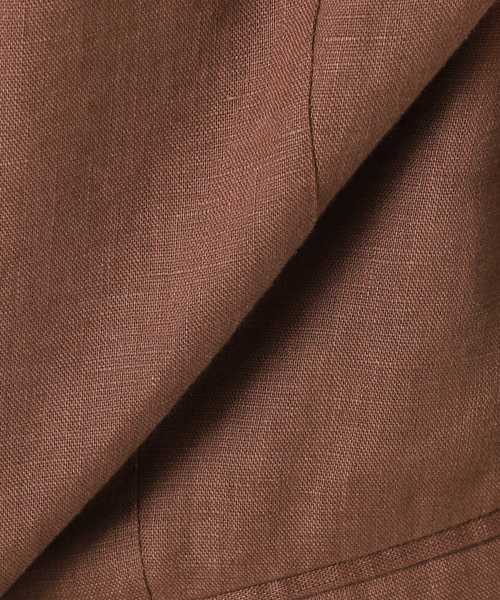 JOURNAL STANDARD（ジャーナルスタンダード）の「《追加2》リネン SB-2B ジャケット（テーラードジャケット・レディース・ブラック/ブラウン・FREE）」の3枚目の写真