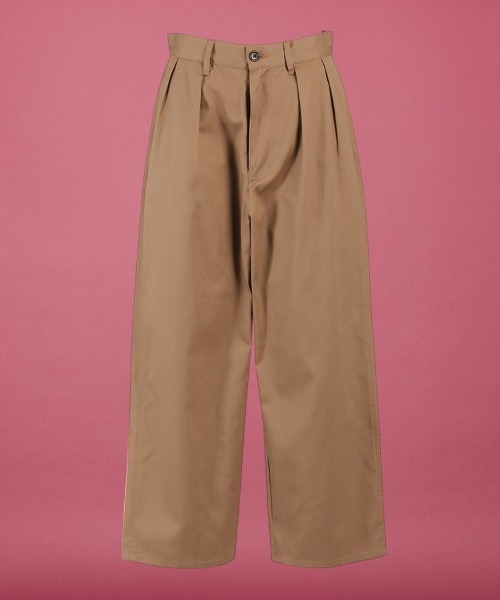 ツータックワイドチノトラウザー