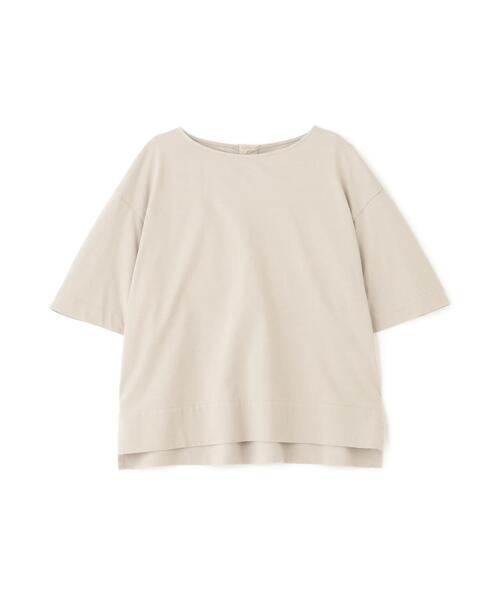 human woman(ヒューマンウーマン)の「◆プレーティング天竺タックスリーブボートネックプルオーバー(Tシャツ/カットソー・レディース・ベージュ系その他2/ブルー・MEDIUM)」の3枚目の写真