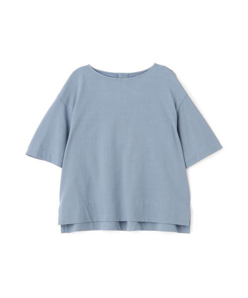 human woman(ヒューマンウーマン)の「◆プレーティング天竺タックスリーブボートネックプルオーバー(Tシャツ/カットソー・レディース・ベージュ系その他2/ブルー・MEDIUM)」の14枚目の写真