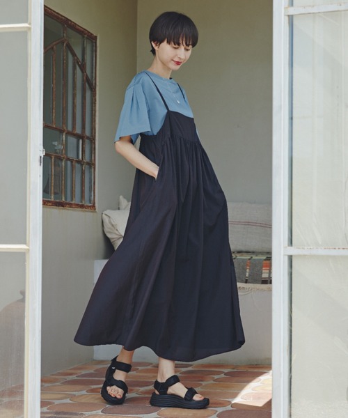 human woman(ヒューマンウーマン)の「◆プレーティング天竺タックスリーブボートネックプルオーバー(Tシャツ/カットソー・レディース・ベージュ系その他2/ブルー・MEDIUM)」の19枚目の写真