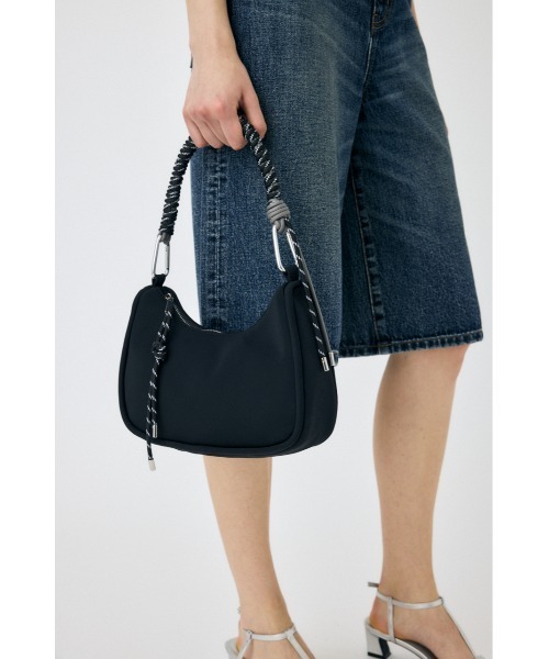 MOUSSY(マウジー)の「PARACORD NYLON バッグ(ショルダーバッグ・レディース・ブラック/ライトグレー・FREE)」の19枚目の写真