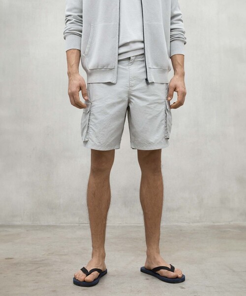 ECOALF(エコアルフ)の「ALISTE カーゴ ショートパンツ / ALISTE SHORTS MAN(その他パンツ・メンズ・グリーン系その他7/グレー系その他2/ライトグレー・32/30/34)」の2枚目の写真